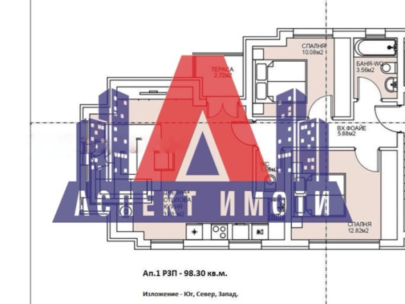 Тристаен НОВ в кв. Беломорски! - 0